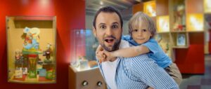 flipje museum man met kind